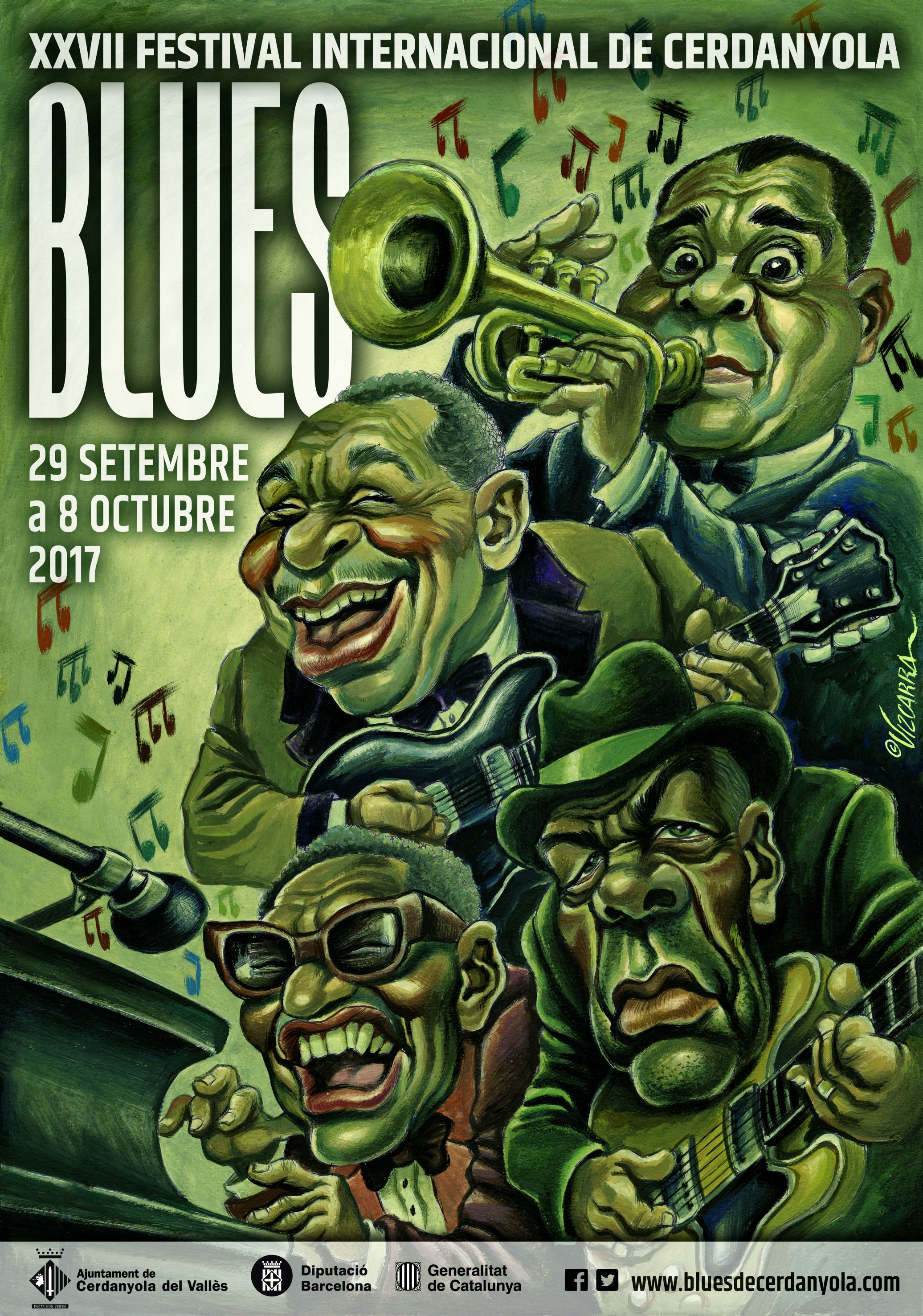 Cartell del XXVII Festival Internacional Blues de Cerdanyola del Vallès