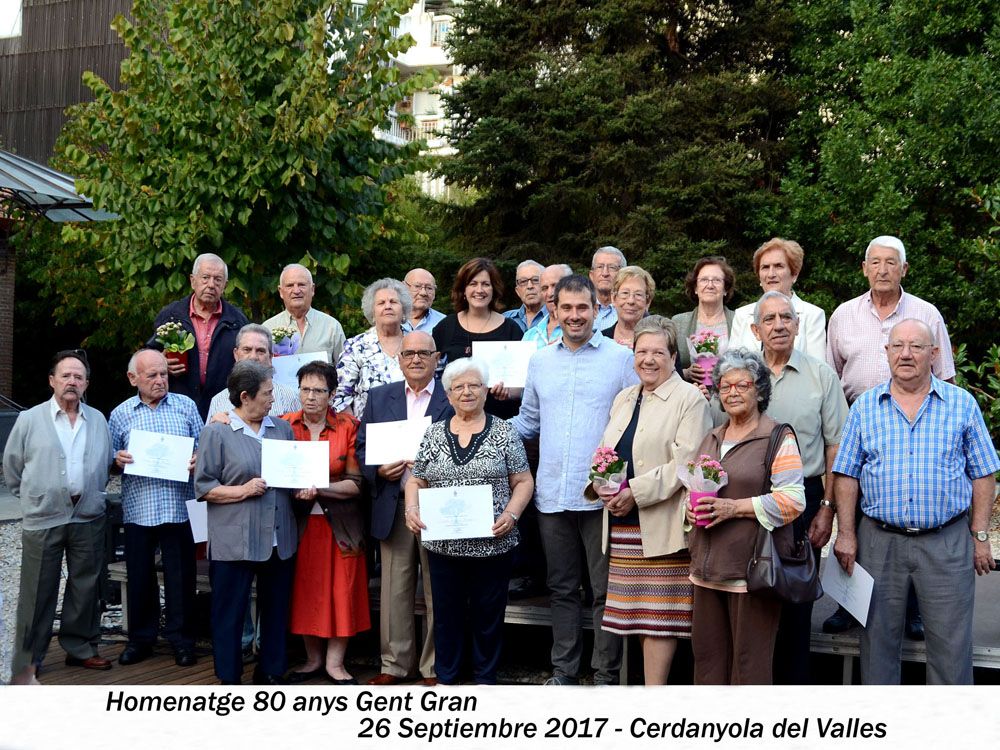 L'homenatge es va fer al pati del Museu d'Art de Cerdanyola