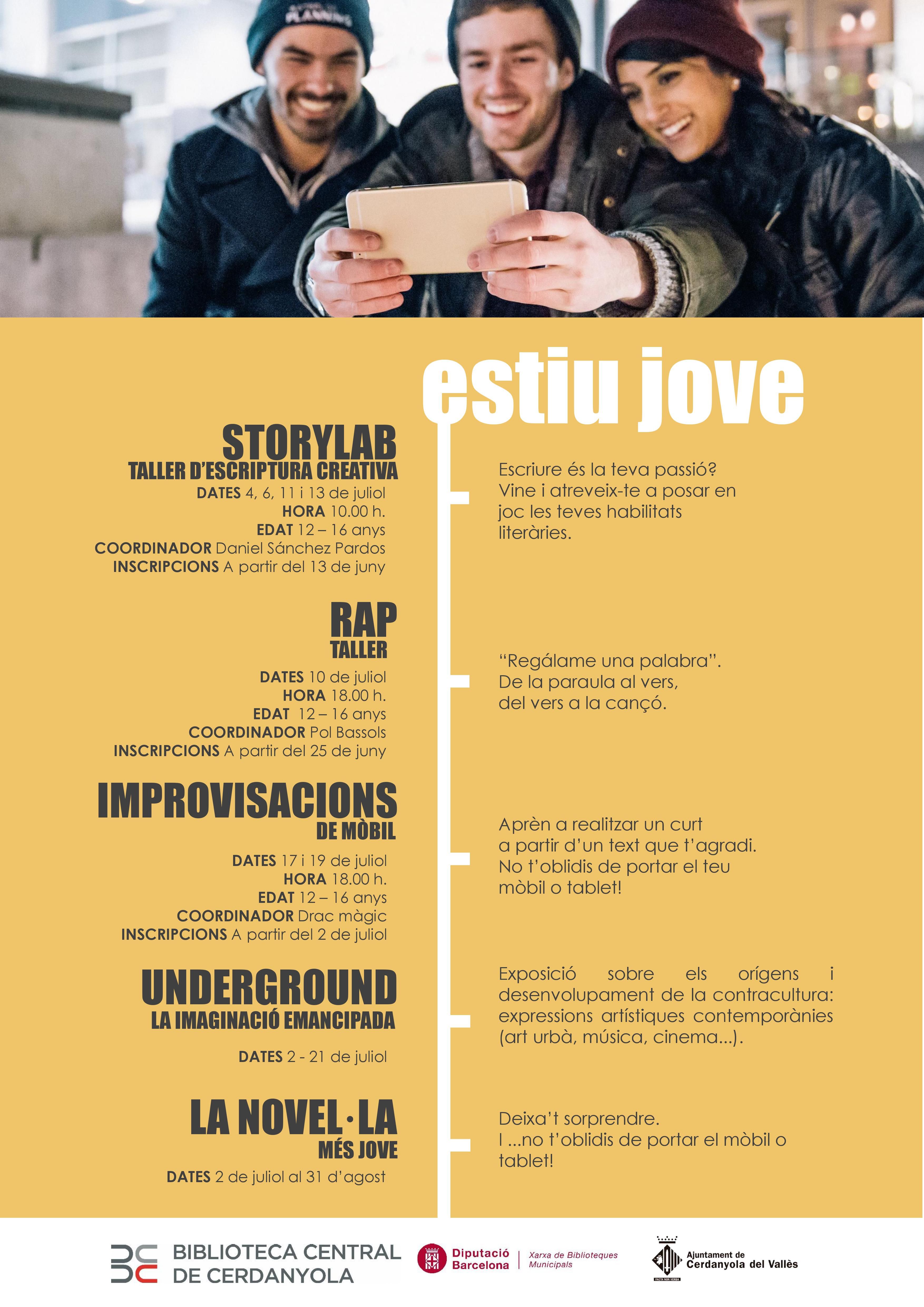 Cartell de les activitats de l'estiu de la BCC
