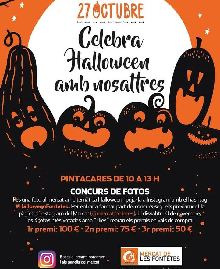 cartell de les propostes del Mercat Municipal de Les Fontetes