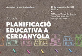 Cartell Jornada Planificació Educativa a Cerdanyola