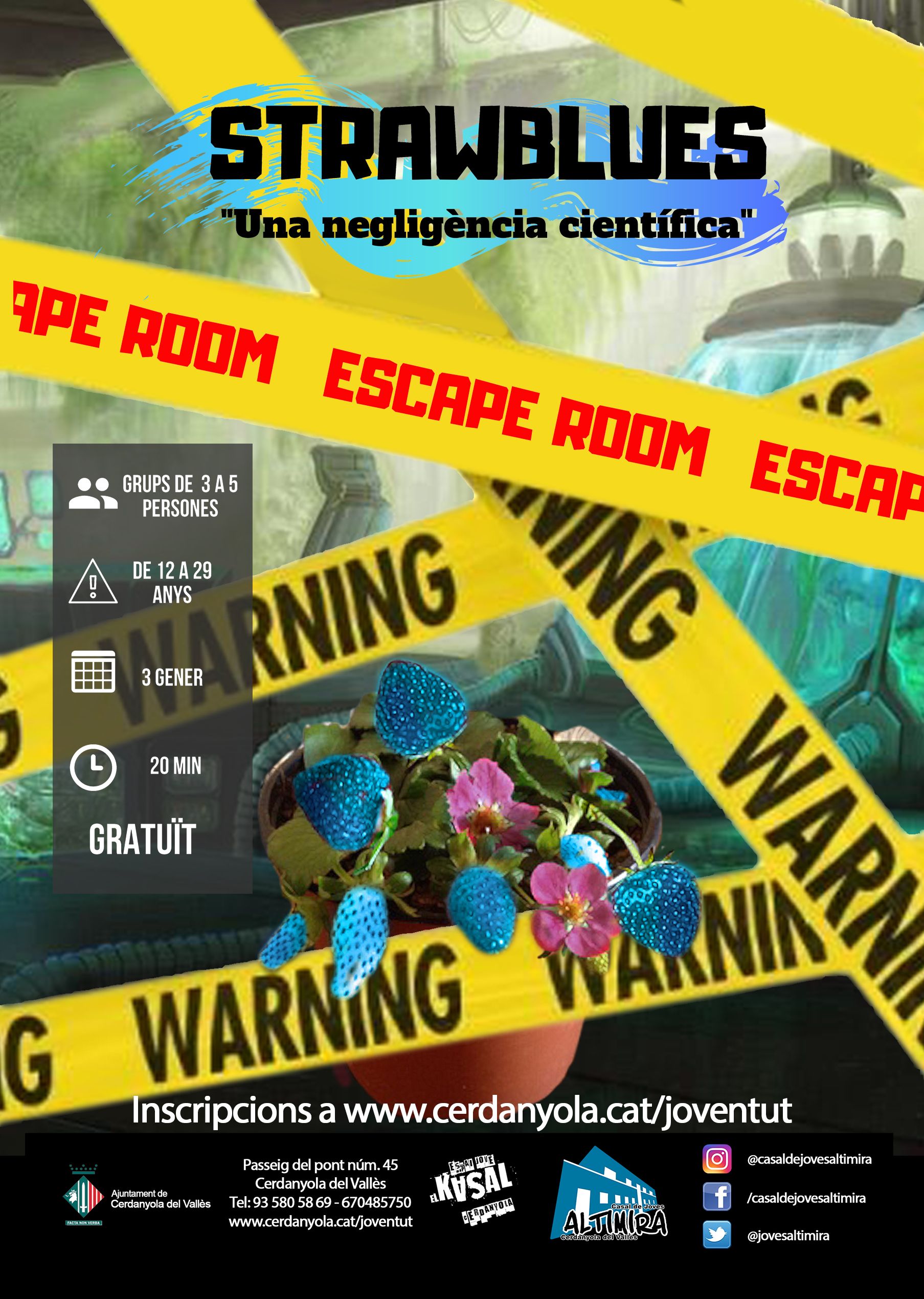 Cartell Escape Room Casal Joves 2019