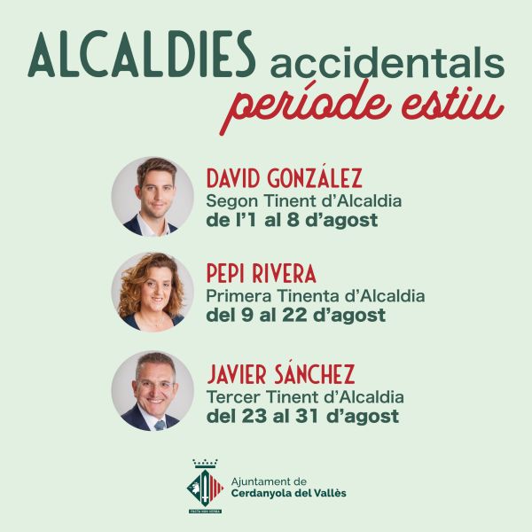 Imatge alcaldies accidentals agost 2021