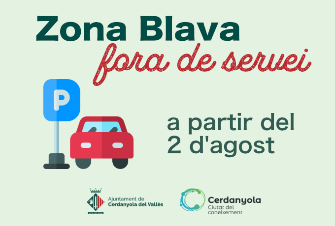 Imatge Zona Blava fora de servei 2021