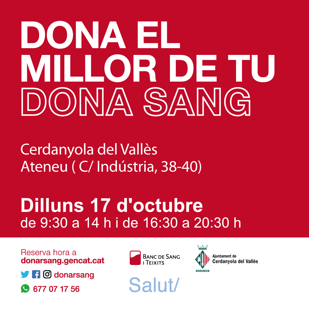 Cerdanyola acull una nova campanya de donació de sang