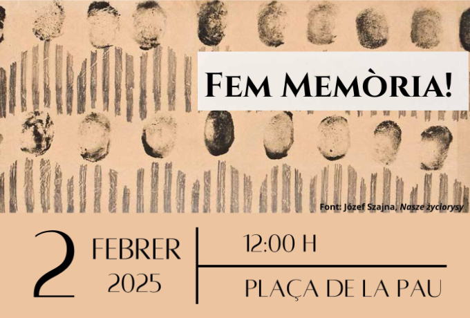 Imatge Acte Dia Internacional en Memòria de les Víctimes de l’Holocaust i Dia Nacional de l’Exili i la Deportació Republicana