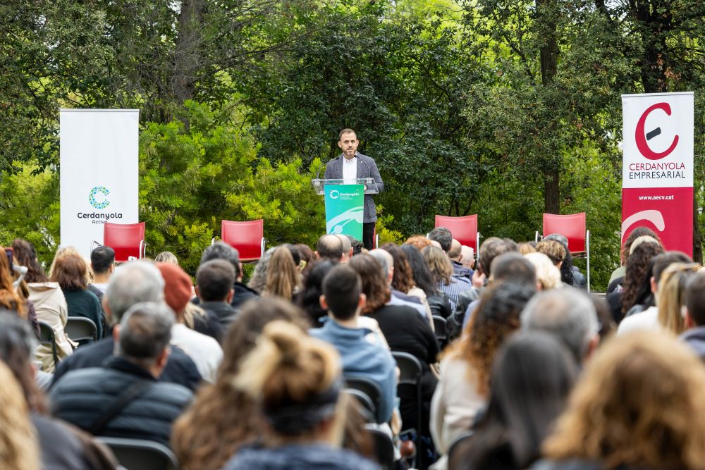 Moment de la inauguració de la 1a Fira Cerdanyola Activa