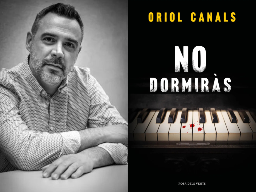 foto d'Oriol Canals i portada llibre