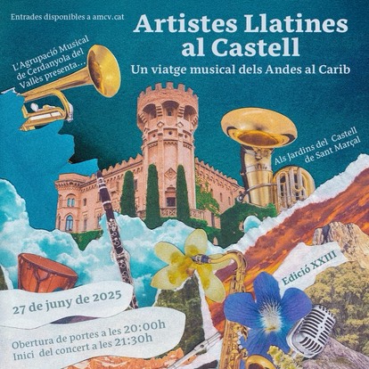 Cartell del concert ‘Artistes Llatines al Castell’ 