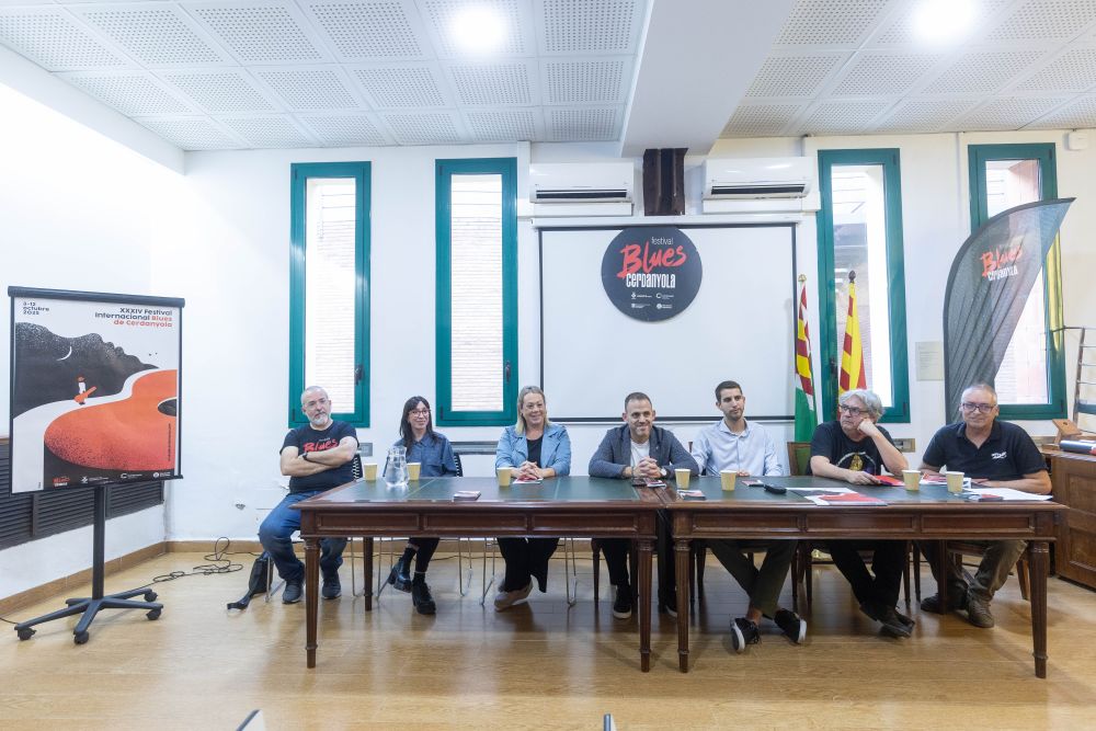 Moment de la Roda de premsa presentació XXXIV Festival Internacional de Blues de Cerdanyola