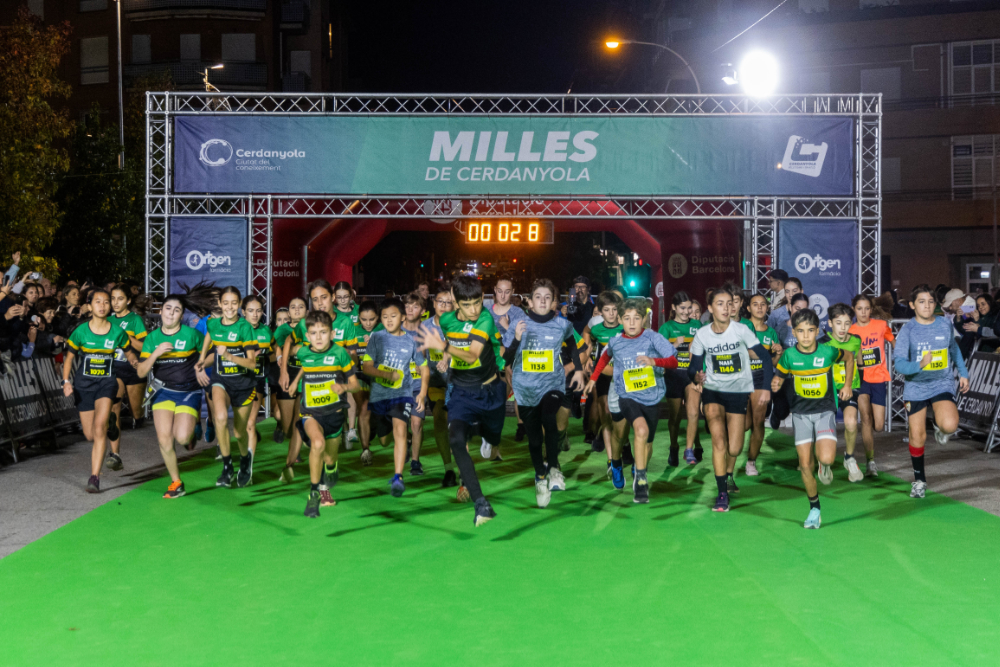 Sortida d'una de les curses infantils a Les Milles 2024