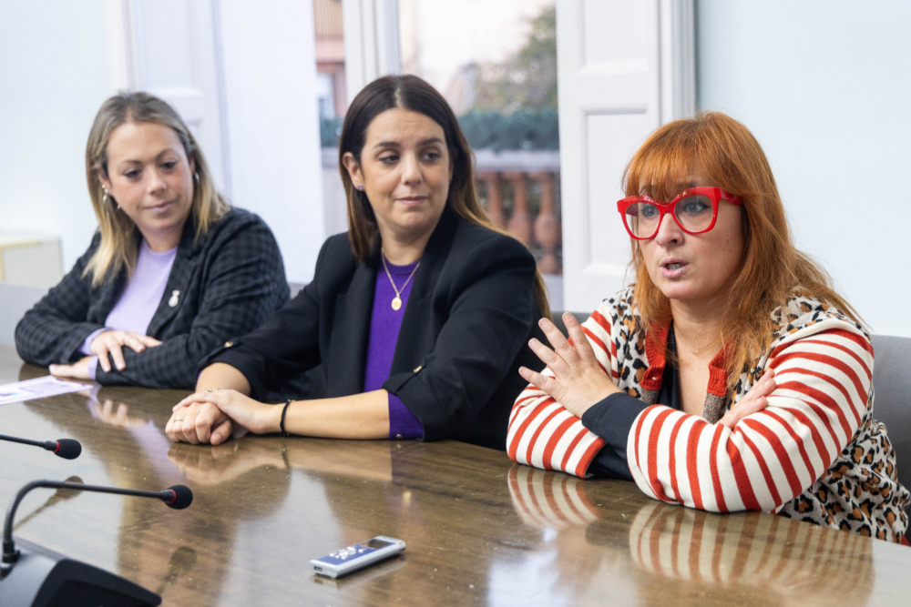 D'esquerra a dreta: Cristina Padilla, Andrea Borrego i Núria Nájera