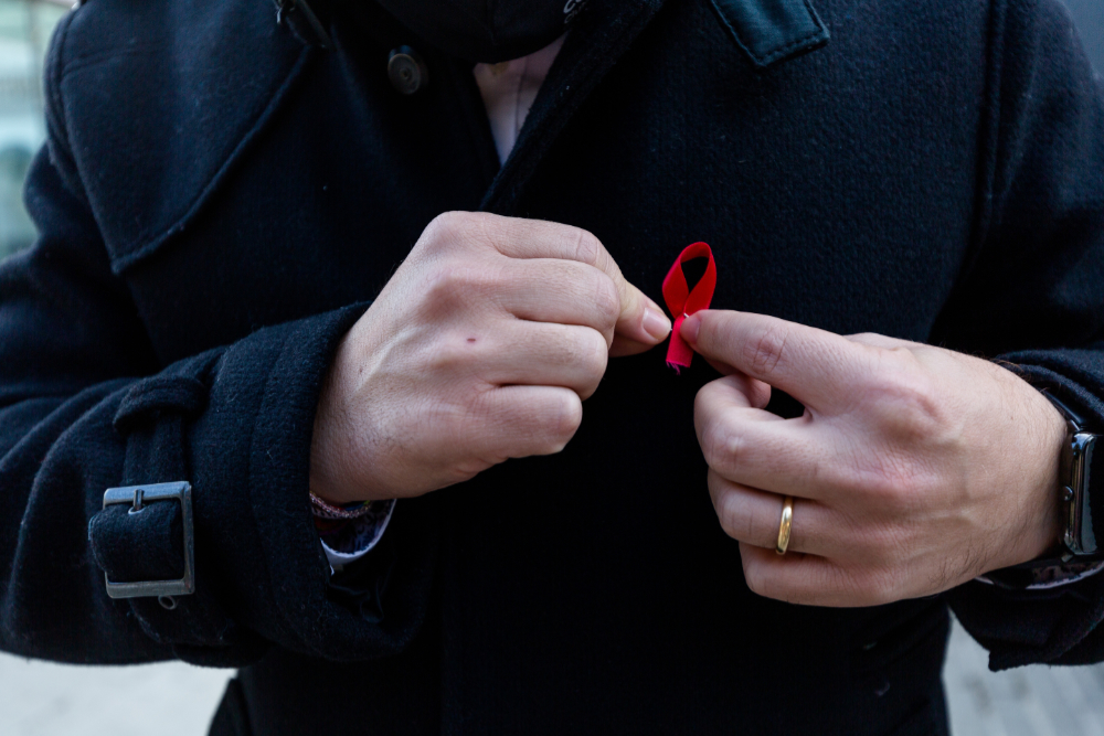 Fotografia d'arxiu d'un llaç vermell