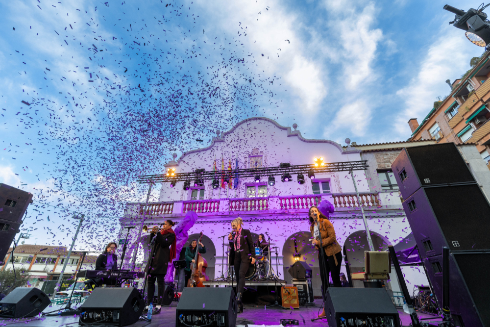 Fotografia d'arxiu de l'acte central del 8M 2024