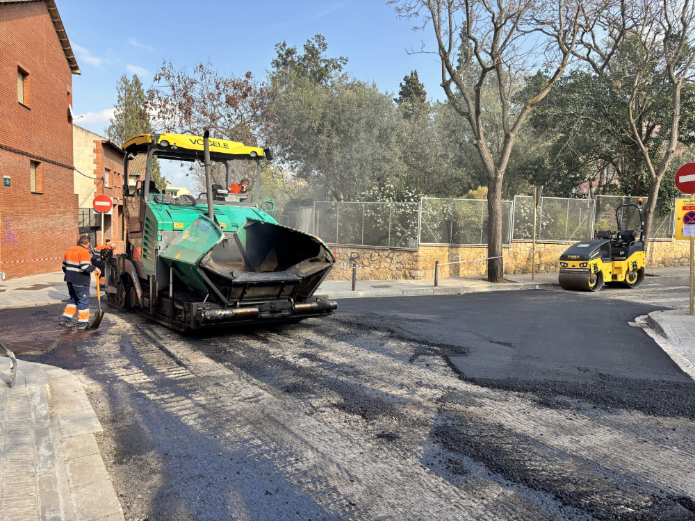 Treballs de la quarta fase del Pla d'Asfalts