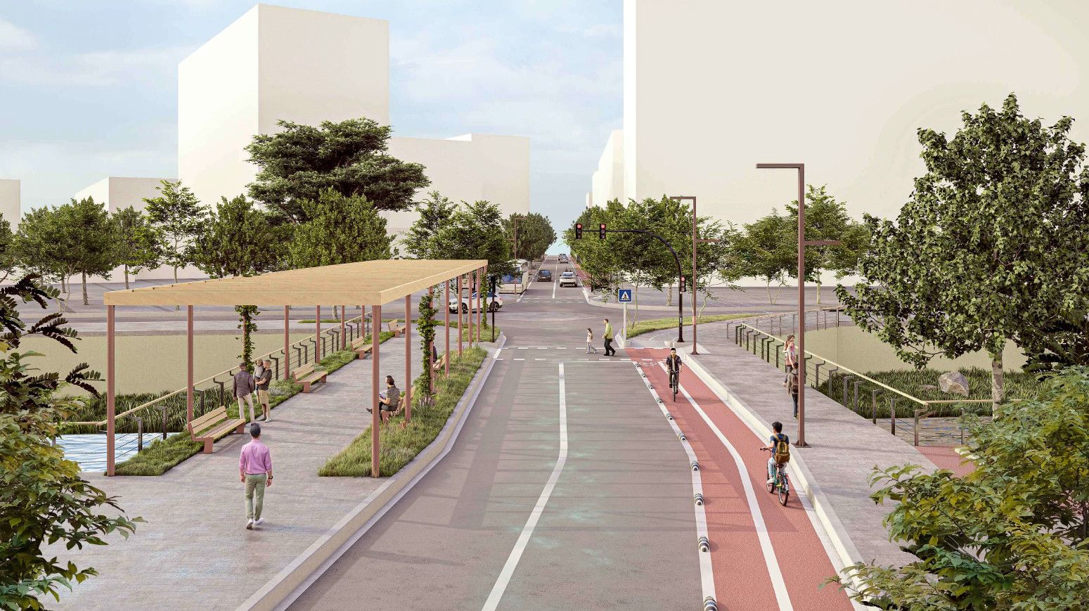 Imatge recreada del projecte reordenació avinguda Primavera