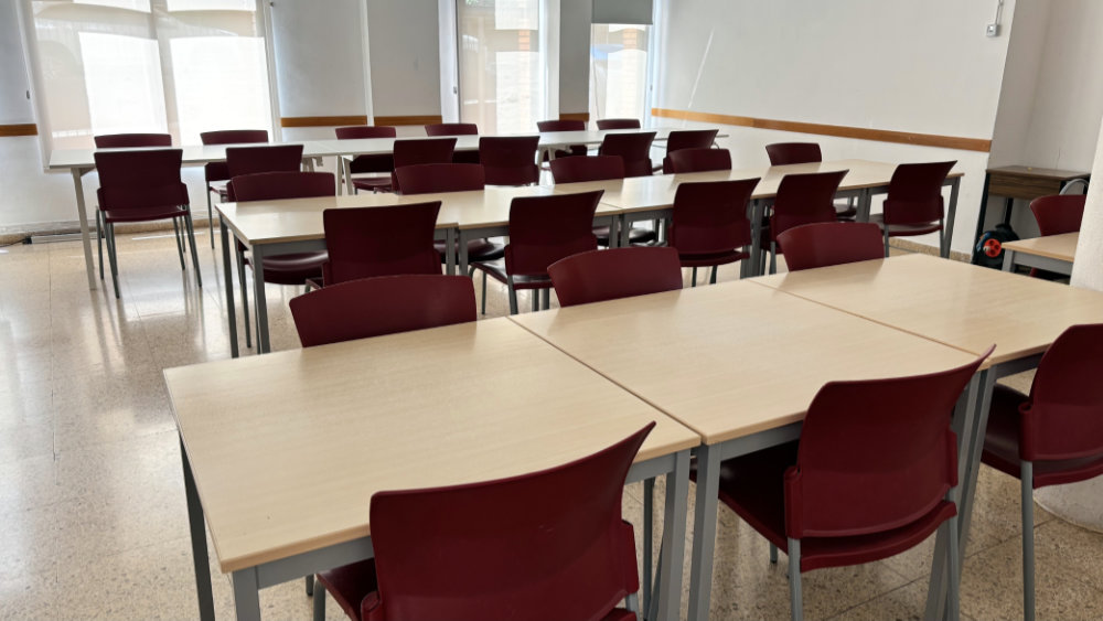 Sala habilitada a l'Ateneu per estudiar