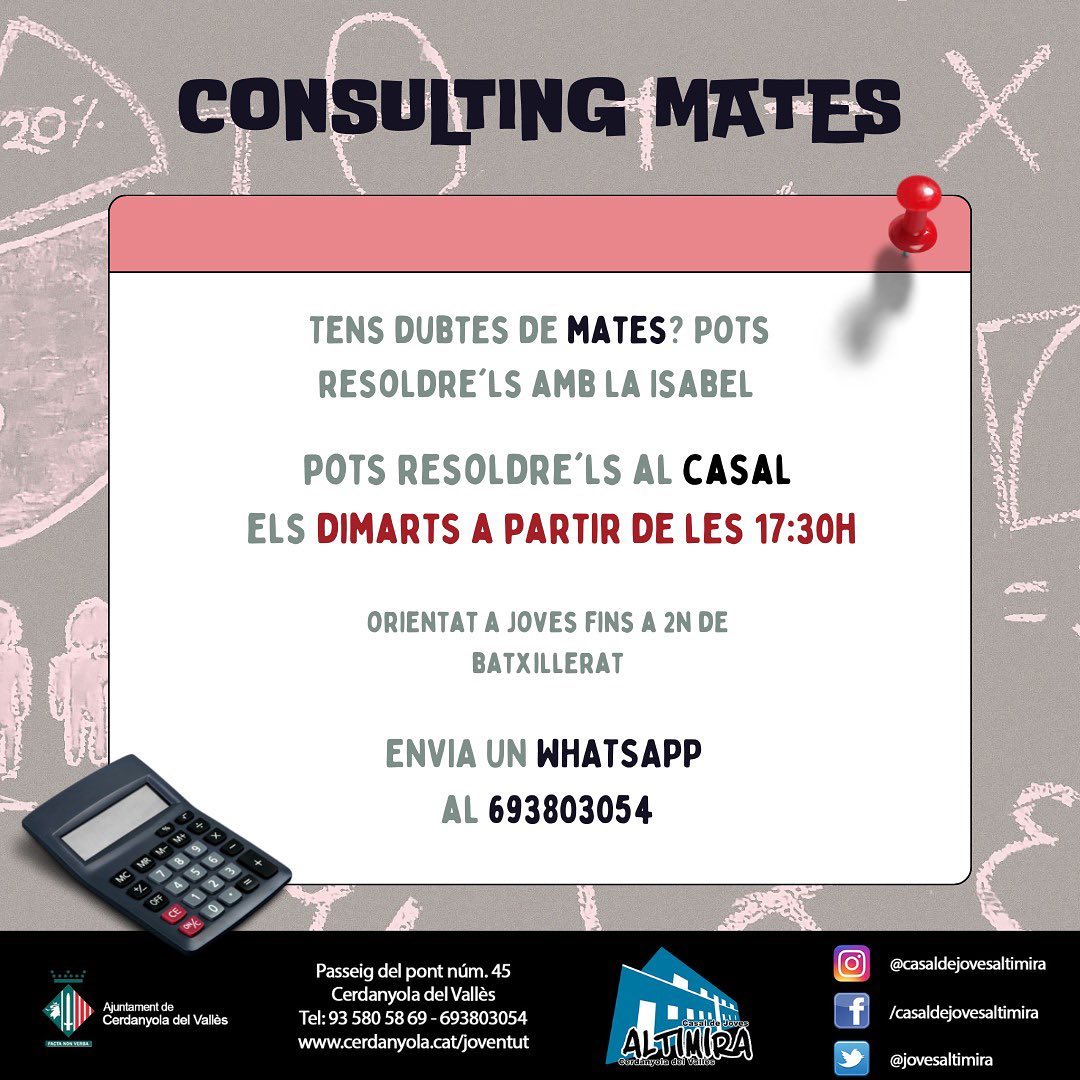 cartell de l'activitat