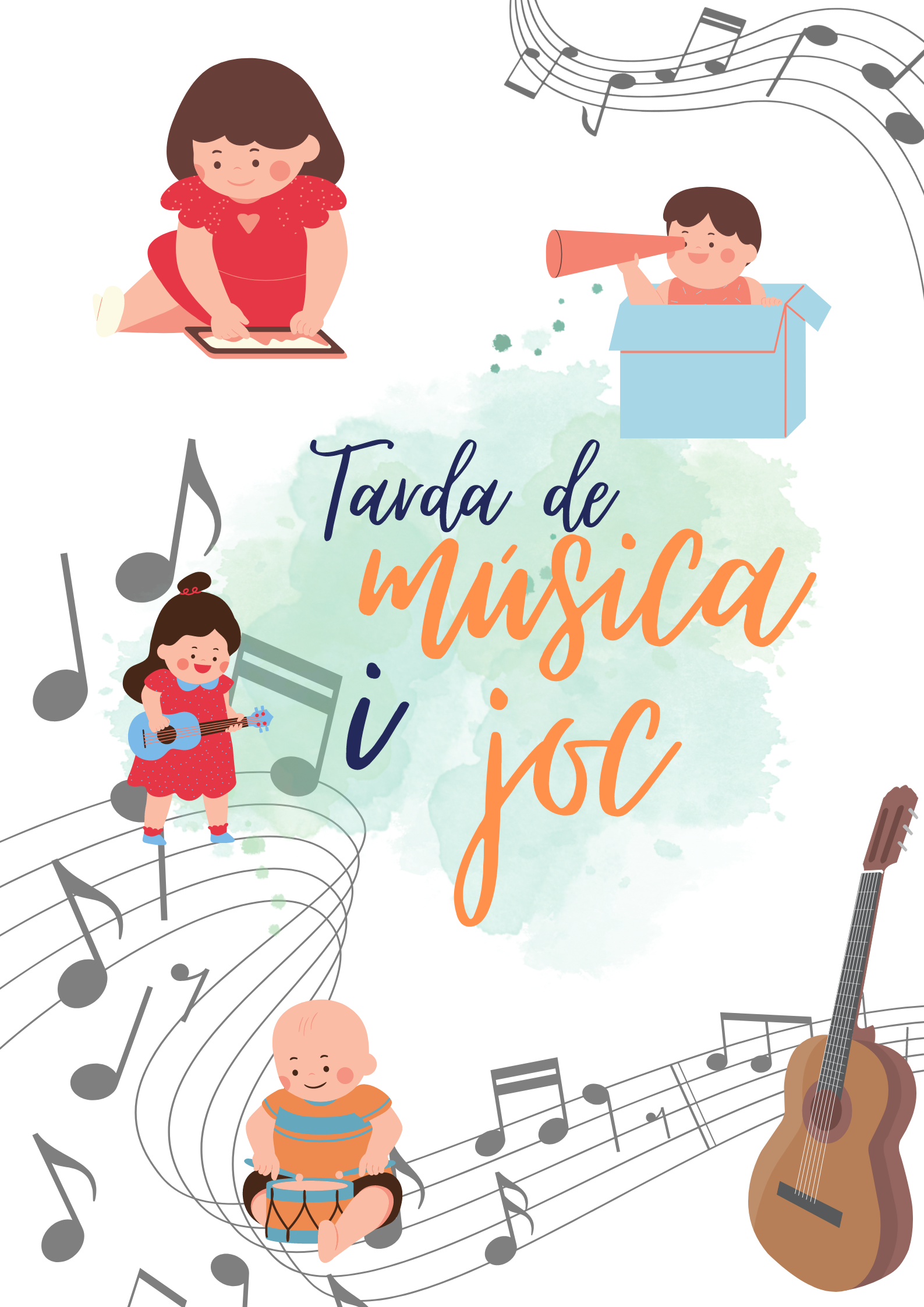 Imatge tarda de música i joc 
