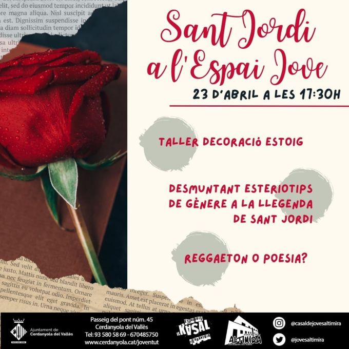 Imatge Sant Jordi a l'Espai Jove 