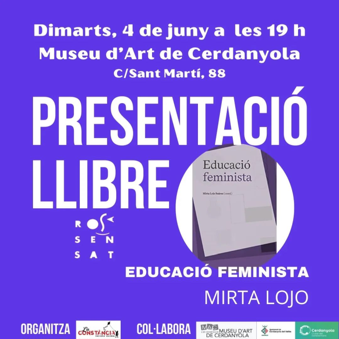 Imatge Presentació del llibre 'Educació feminista'