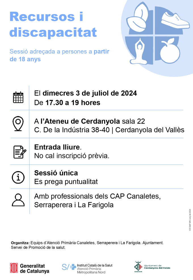 Imatge Escola de Salut. Recursos i discapacitats 