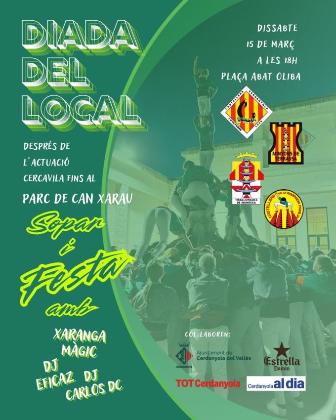 cartell de la Diada del local dels Castellers