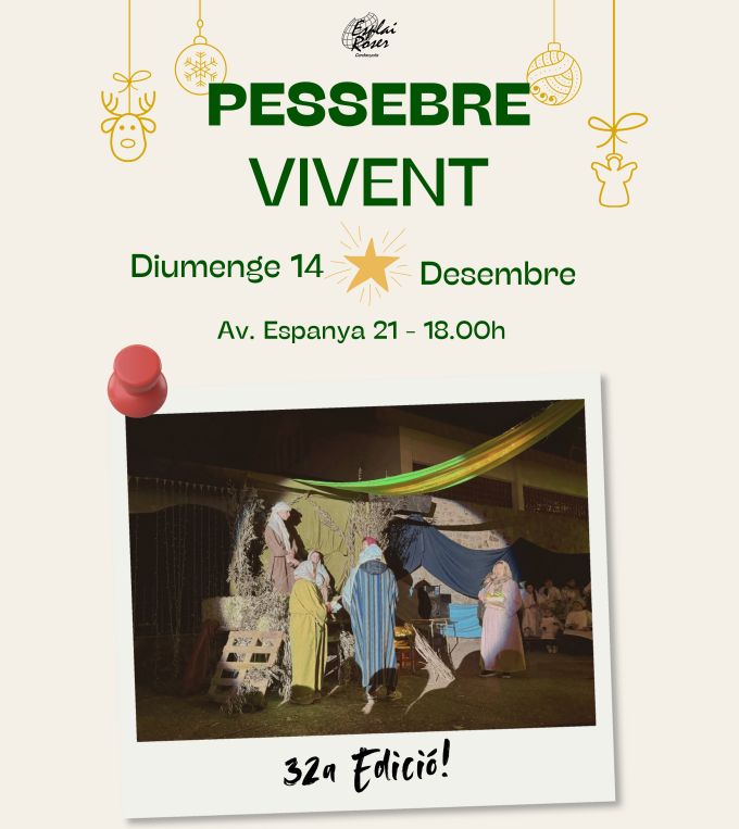 Cartell Pessebre vivent de l'Esplai del Roser