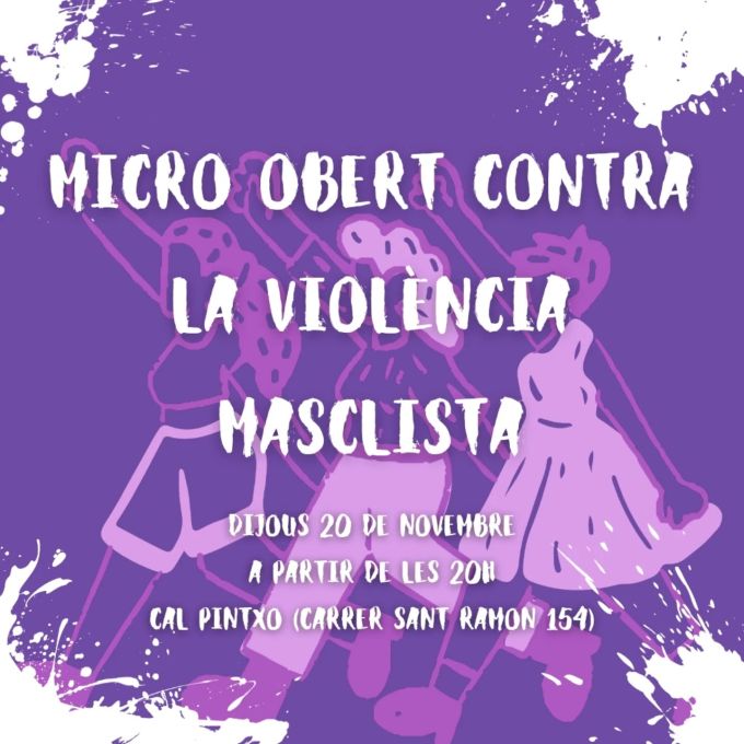 Imatge Micro Obert de Poesia contra la violència masclista
