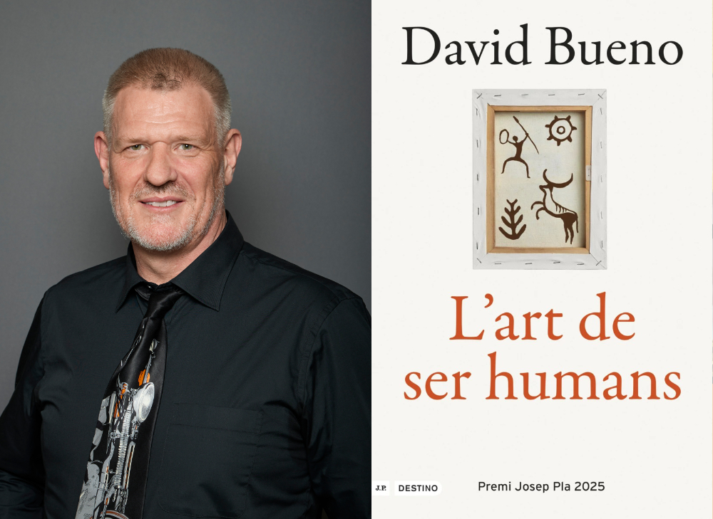 Cafè amb lletres - David Bueno + portada llibre