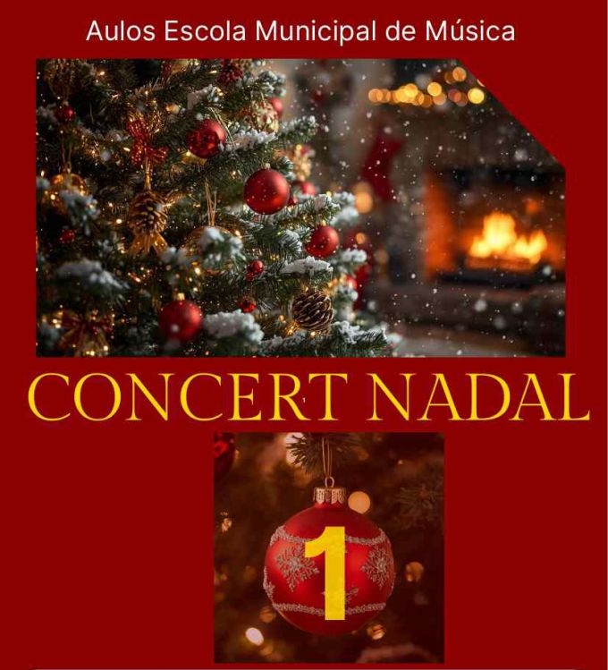 Cartell Concert de Nadal de l'EMM AULOS