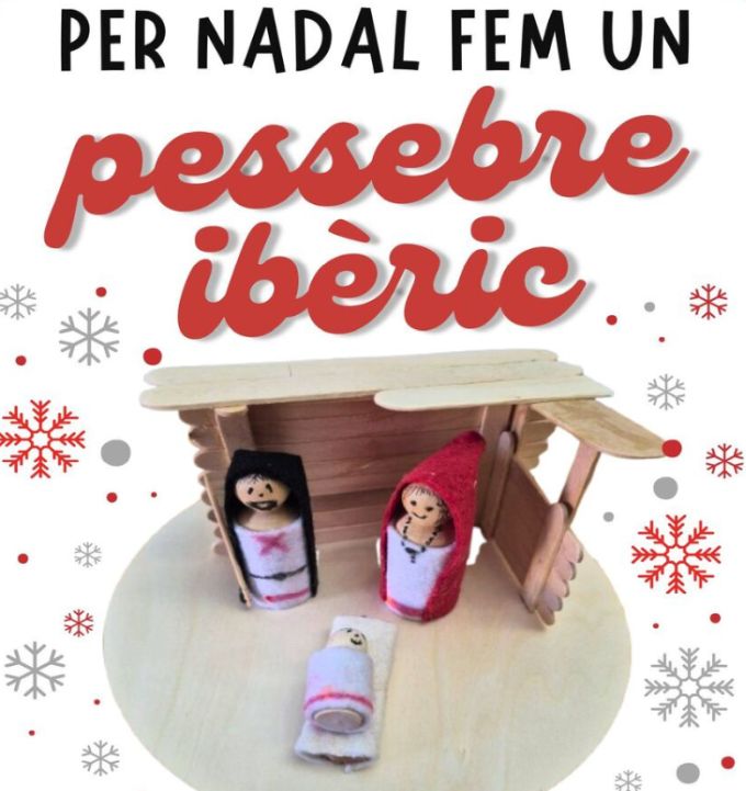 imatge cartell Taller '​Per Nadal, fem un pessebre ibèric'