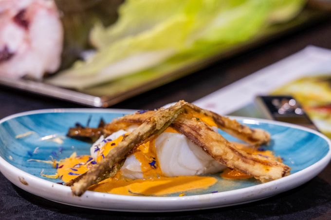 imatge arxiu plat amb bacallà