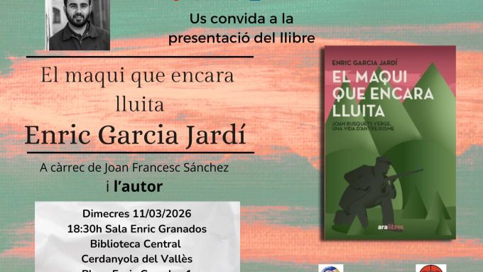 cartell presentació del llibre