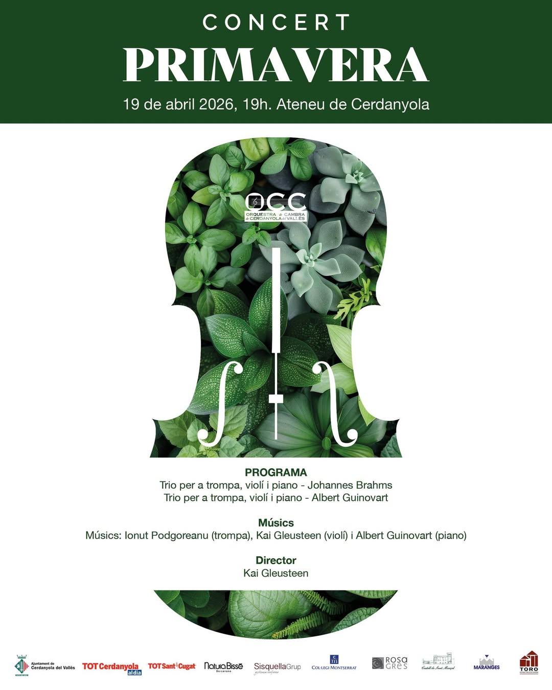 Cartell Concert Primavera OCC 2026