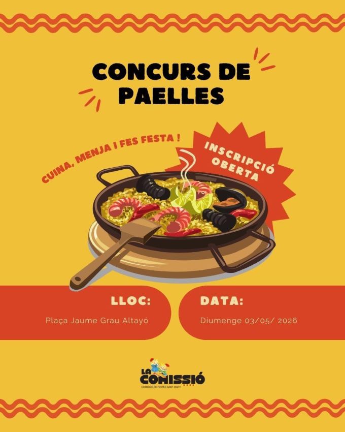 cartell Concurs de Paelles del Roser de Maig