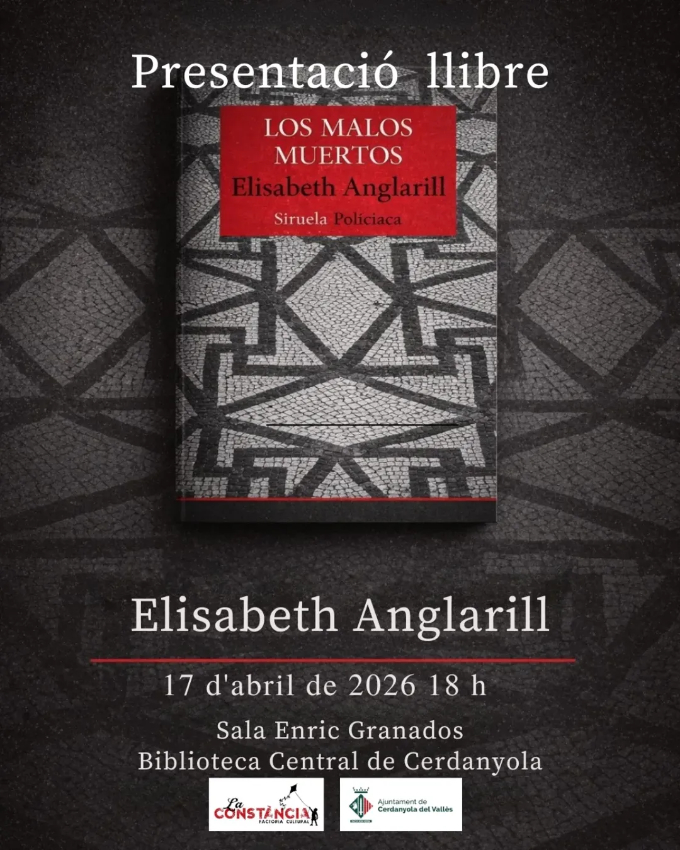 Imatge cartell Presentació del llibre 'Los malos muertos'