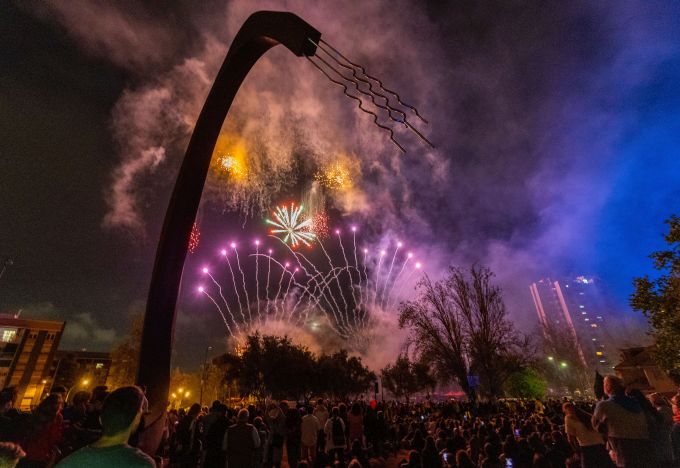 Imatge arxiu Espectacle Piromusical Roser de Maig 