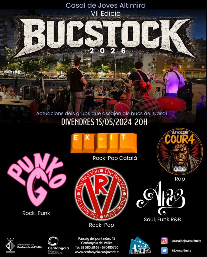 Cartell concert Bucstock 2026
