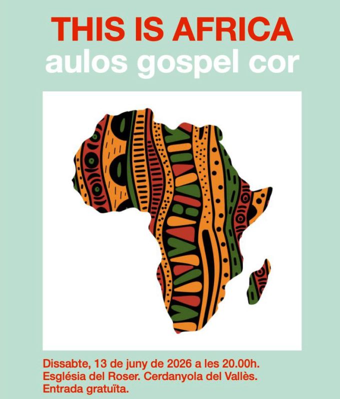 imatge del cartell Concert AULOS Gòspel Cor 'This is Africa'