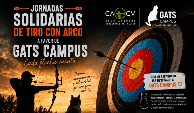 Cartell Jornades Solidàries del Club Arquers de Cerdanyola 