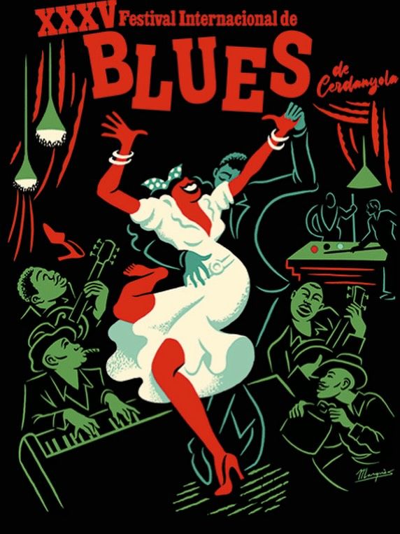 imatge del cartell del Festival Internacional Blues de Cerdanyola