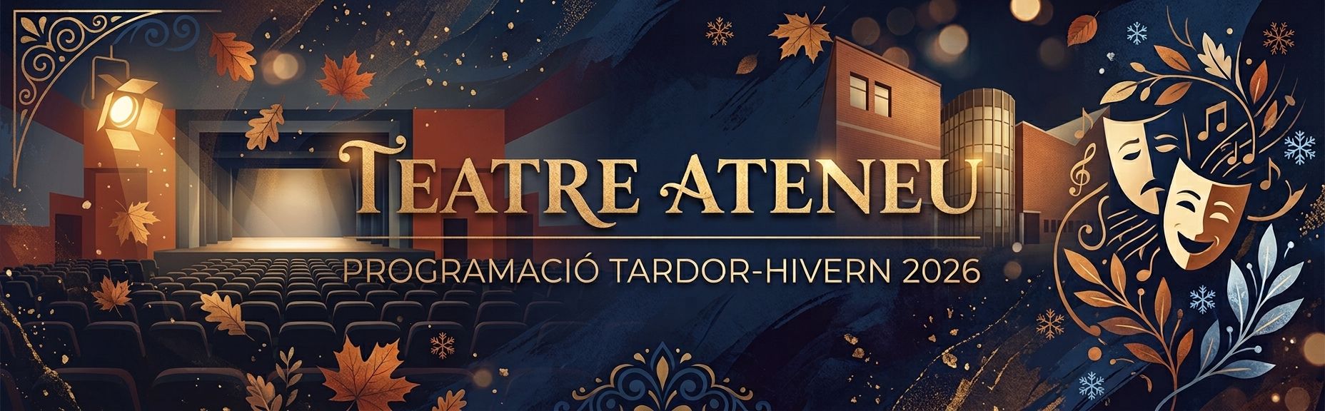 Banner Programació Teatre Ateneu tardor-hivern 2026