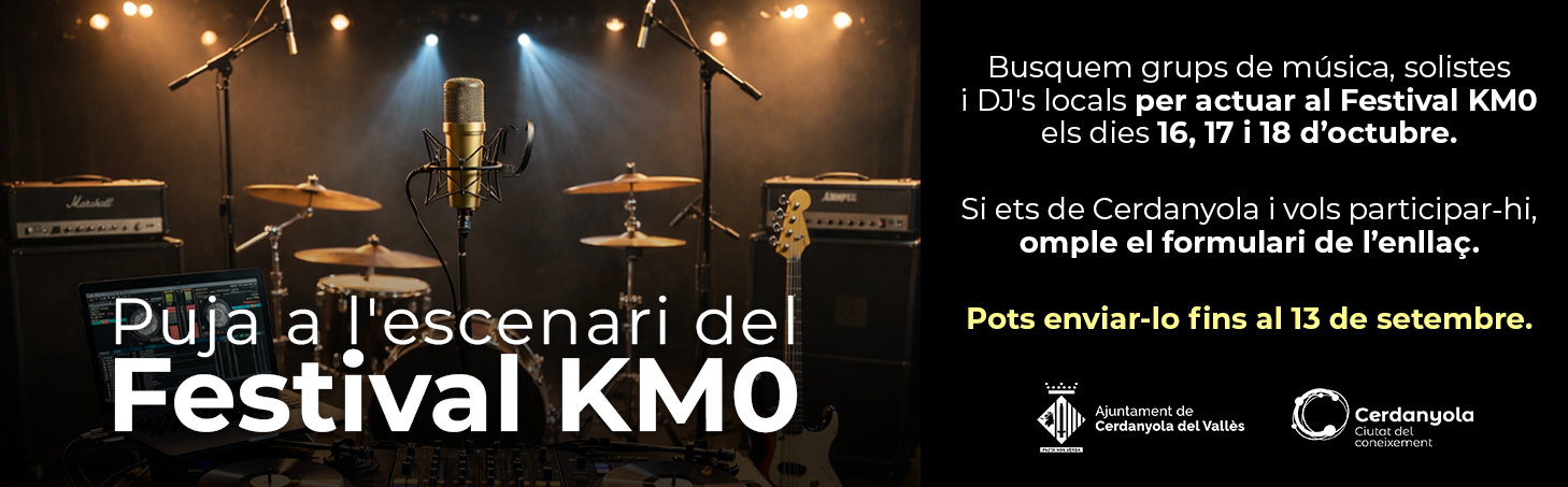 Banner selecció artistes Festival KM0