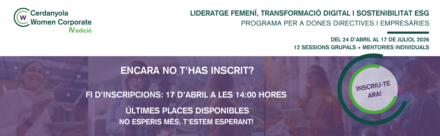 Banner IV edició Cerdanyola Women Corporate