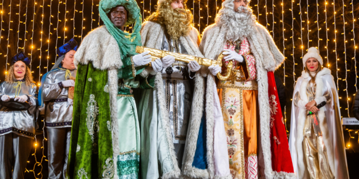 Els Reis amb la clau de la ciutat l'any passat