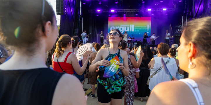 Fotografia d'arxiu de l'acte central del Dia Internacional per a l'Alliberament LGTBI 2025
