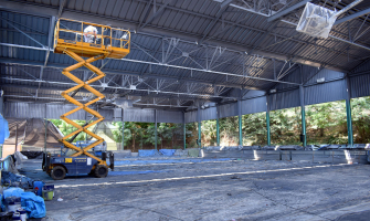 Les obres a la pista de La Boina avançant a bon ritme