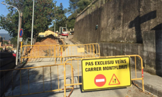 Les obres han començat per l'accés al carrer de de l'Avinguda Flor de Maig