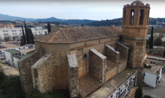 Imatge de l'Església Vella de Sant Martí, una de les parades de l'itinerari